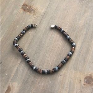 🔴 Wood bead ankle bracelet